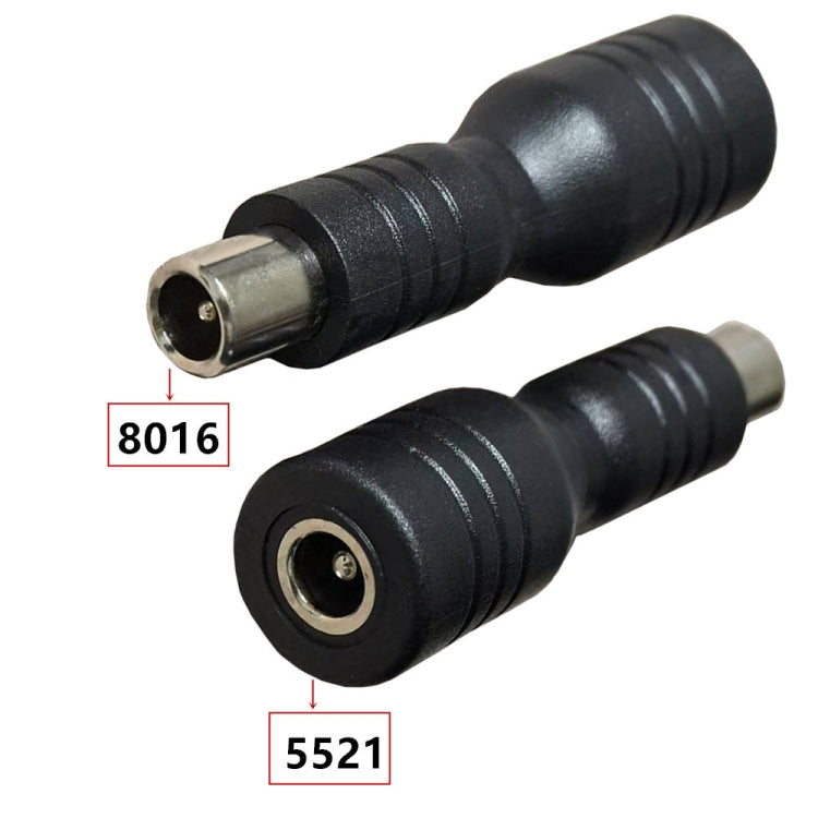 DC 5.5mm x 2.1mm Female to DC 8.0mm x 1.6mm Male Adapter for Xiaomi Electric Bike Scooter Power Adapter  - Black