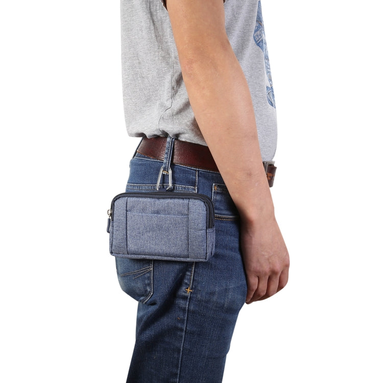 Sports Denim Universal Phone Bag Waist Bag for 5.2 inch or below Smartphones, Size: S