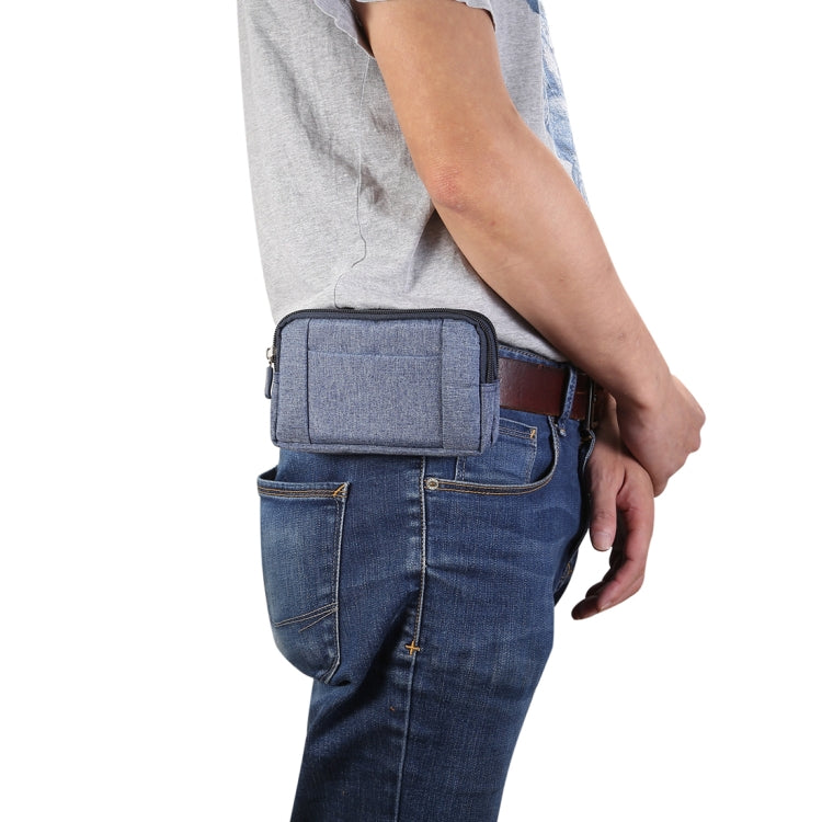 Sports Denim Universal Phone Bag Waist Bag for 5.2 inch or below Smartphones, Size: S