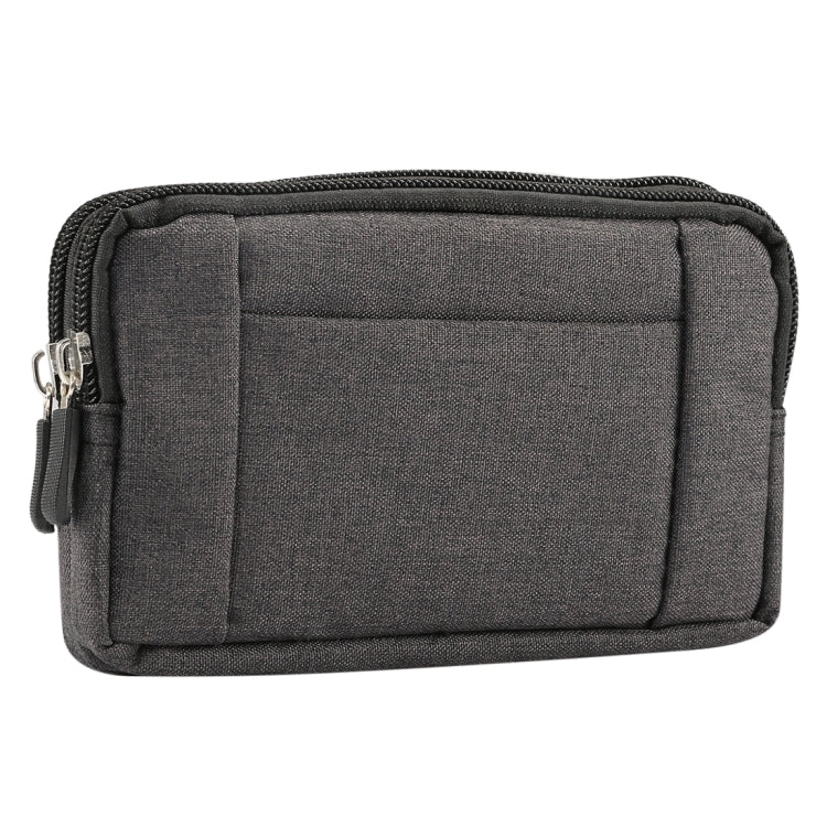 Sports Denim Universal Phone Bag Waist Bag for 5.5~6.3 inch Smartphones, Size: L