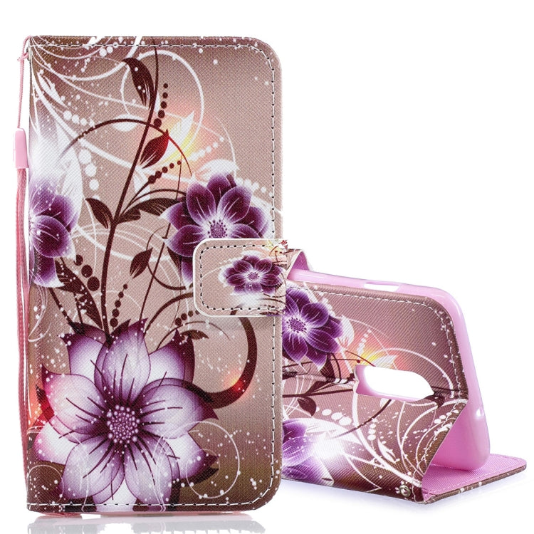 Lotus Pattern Horizontal Flip Leather Case for OnePlus 6T, with Holder & Card Slots & Wallet