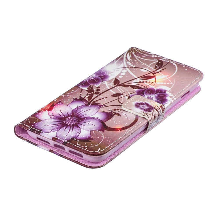 Lotus Pattern Horizontal Flip Leather Case for OnePlus 6T, with Holder & Card Slots & Wallet