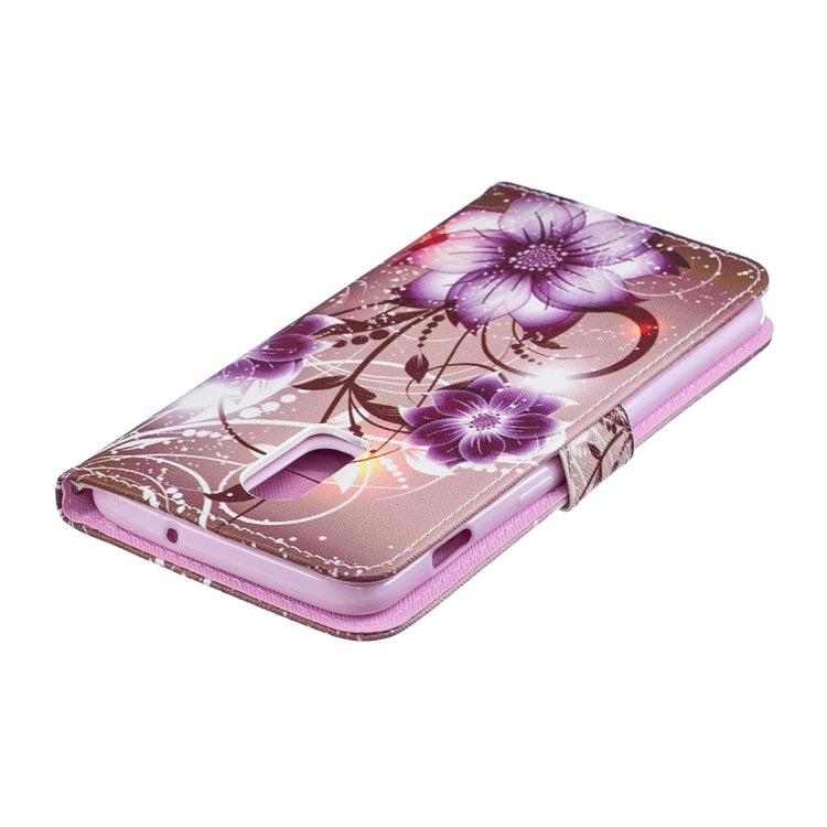 Lotus Pattern Horizontal Flip Leather Case for OnePlus 6T, with Holder & Card Slots & Wallet