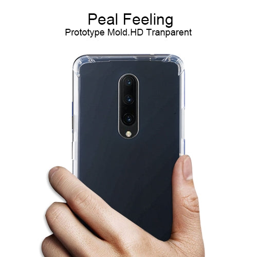 For OnePlus 6T Four-Corner Shockproof Ultra-Thin Transparent TPU Case