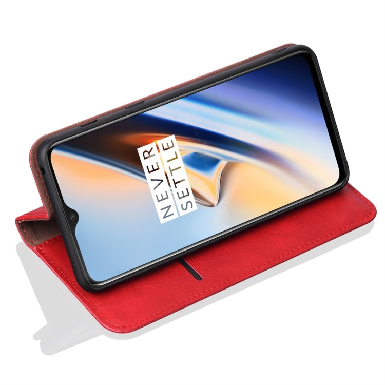 Casual Style Retro Crazy Horse Texture Horizontal Flip Leather Case for OnePlus 7, with Card Slots & Holder & Wallet