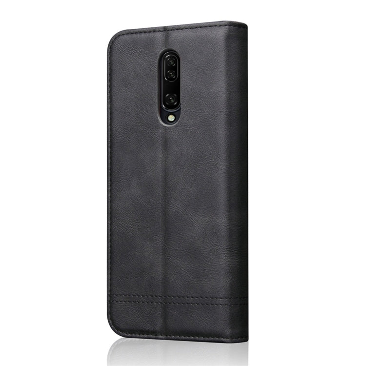 Casual Style Retro Crazy Horse Texture Horizontal Flip Leather Case for OnePlus 7 Pro, with Card Slots & Holder & Wallet