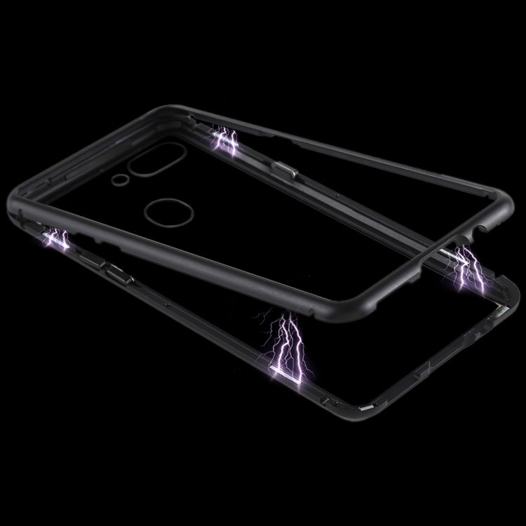 Magnetic Metal Frame Tempered Glass Case for OPPO R15