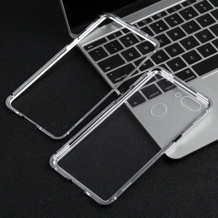 Magnetic Metal Frame Tempered Glass Case for OPPO R15