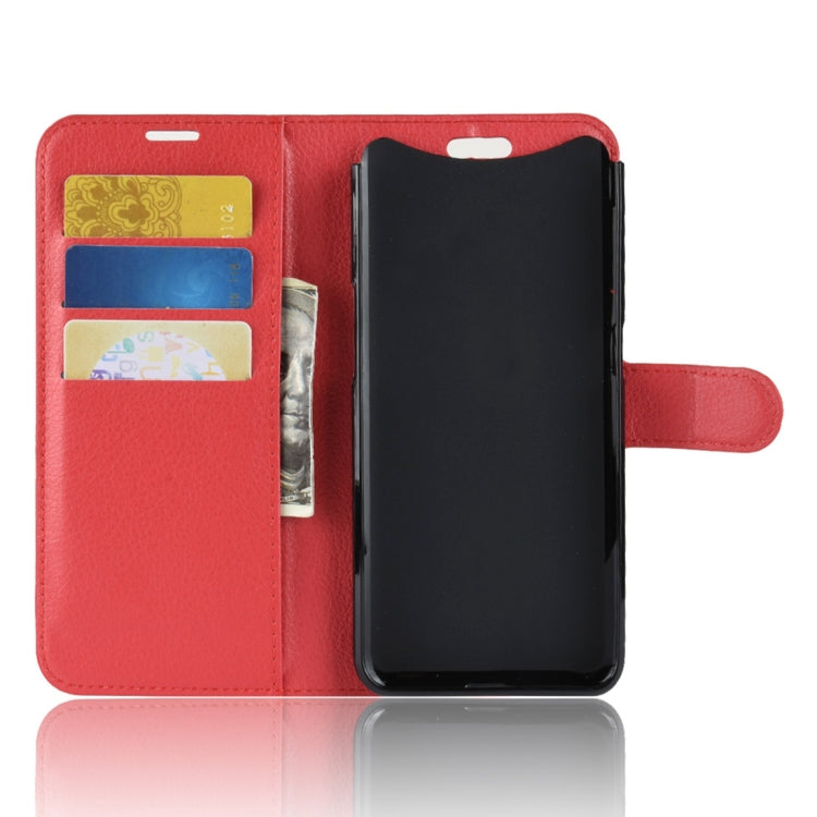 Litchi Texture Horizontal Flip PU Leather Case for OPPO Find X, with Holder & Card Slots & Wallet