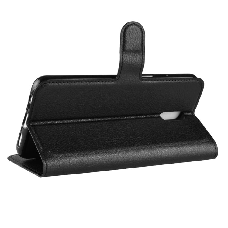 Litchi Texture Horizontal Flip PU Leather Case for OPPO R17, with Holder & Card Slots & Wallet