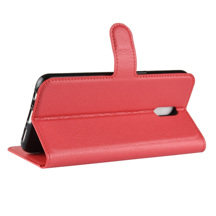 Litchi Texture Horizontal Flip PU Leather Case for OPPO R17, with Holder & Card Slots & Wallet