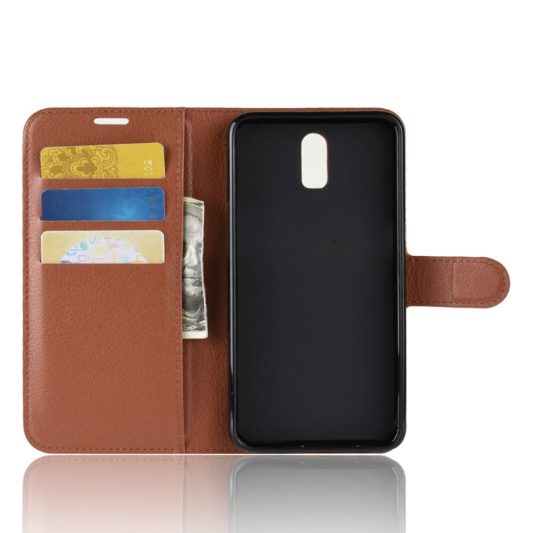 Litchi Texture Horizontal Flip PU Leather Case for OPPO R17, with Holder & Card Slots & Wallet