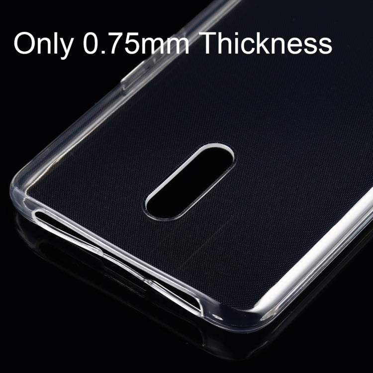 50 PCS 0.75mm Ultrathin Transparent TPU Soft Protective Case for OPPO Reno