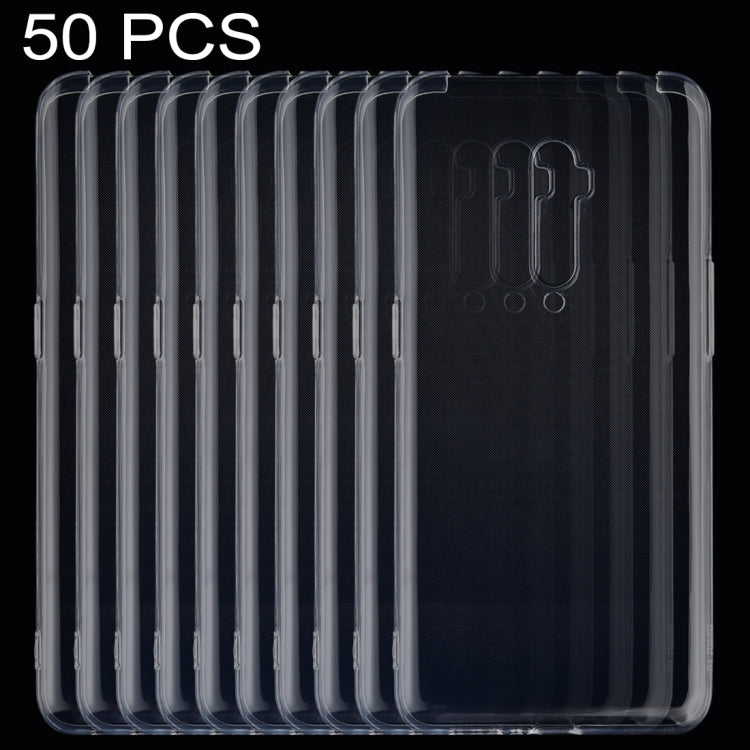 50 PCS 0.75mm Ultrathin Transparent TPU Soft Protective Case for OPPO Reno 10x Zoom