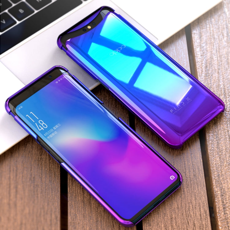 Electroplating Gradient Color PC Protective Case for OPPO Find X