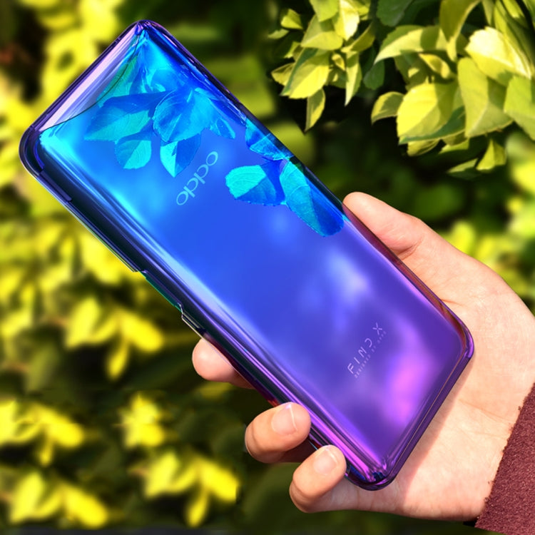 Electroplating Gradient Color PC Protective Case for OPPO Find X