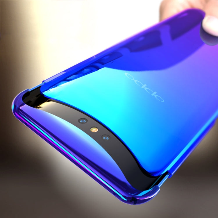 Electroplating Gradient Color PC Protective Case for OPPO Find X