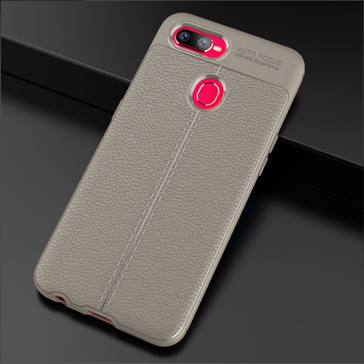 Litchi Texture TPU Shockproof Case for OPPO F9