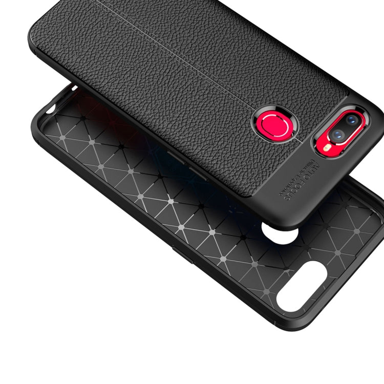 Litchi Texture TPU Shockproof Case for OPPO F9