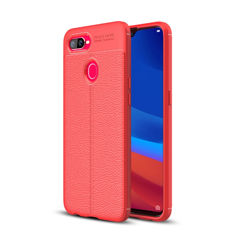 Litchi Texture TPU Shockproof Case for OPPO F9