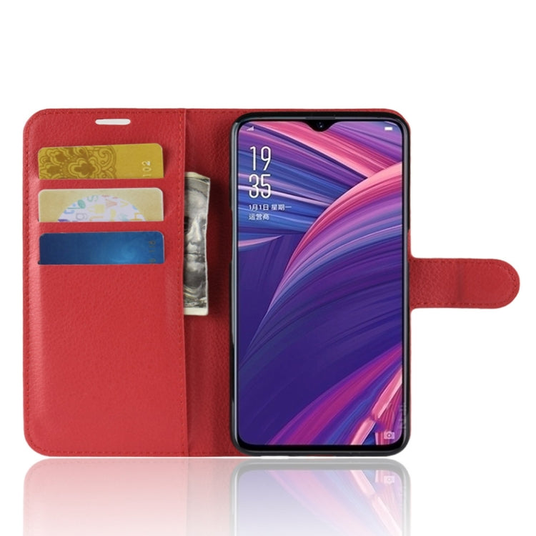 Litchi Texture Horizontal Flip Leather Case for OPPO R17 Pro, with Wallet & Holder & Card Slots