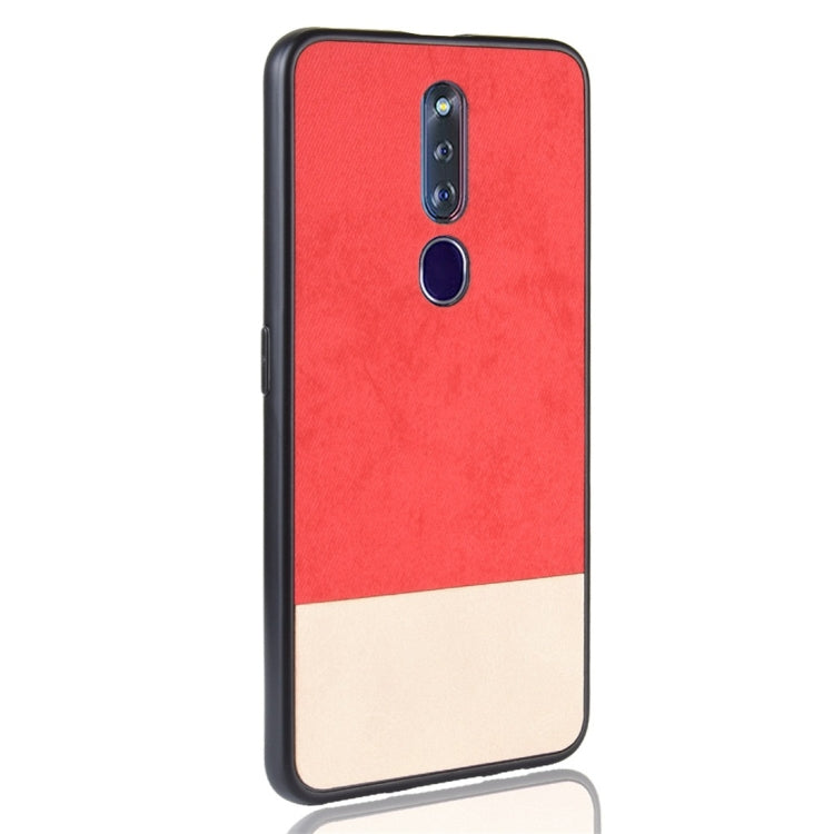 Shockproof Color Matching Denim PC + PU + TPU Protective Case for OPPO F11 Pro