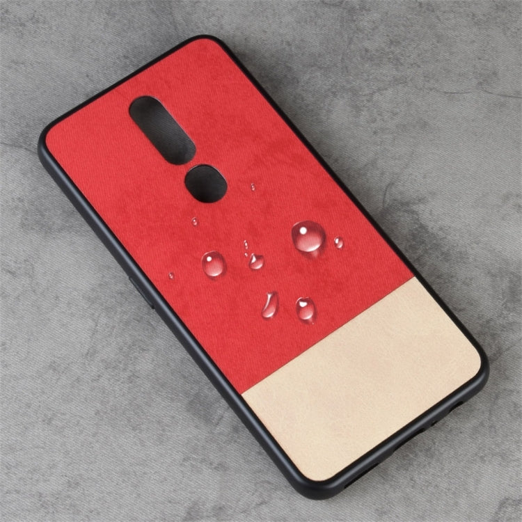 Shockproof Color Matching Denim PC + PU + TPU Protective Case for OPPO F11 Pro