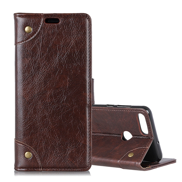 Copper Buckle Nappa Texture Horizontal Flip Leather Case for OPPO Realme 2, with Holder & Card Slots & Wallet
