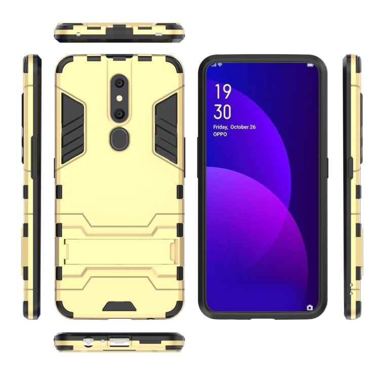 Shockproof PC + TPU Case for OPPO F11 Pro, with Holder