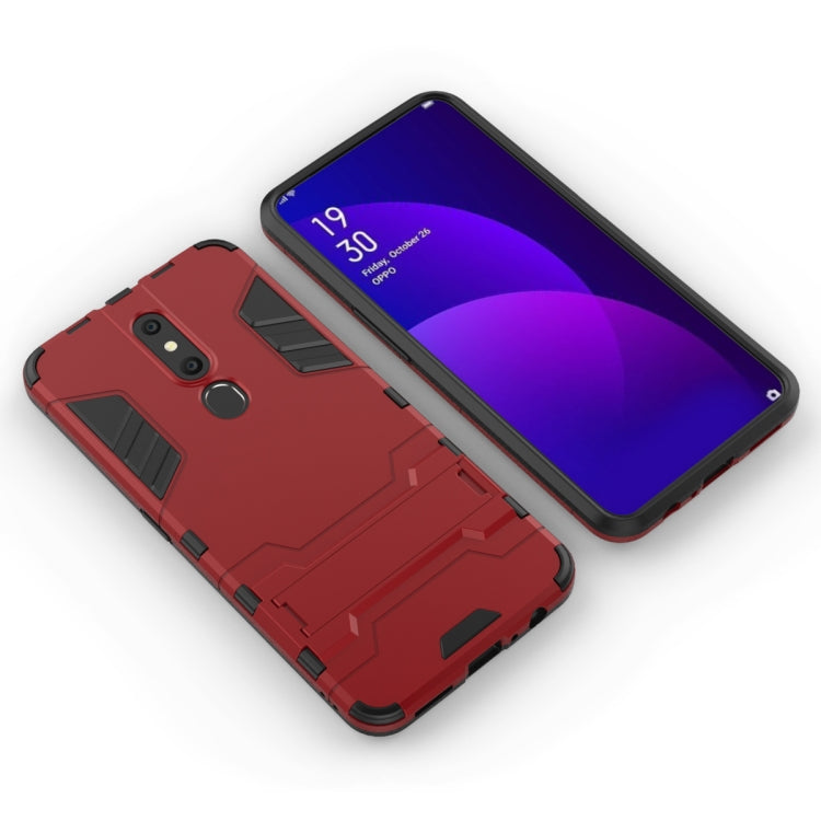Shockproof PC + TPU Case for OPPO F11 Pro, with Holder