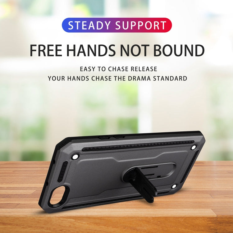 For OPPO A77 Shockproof PC + TPU Protective Case with 360 Degree Rotating Holder