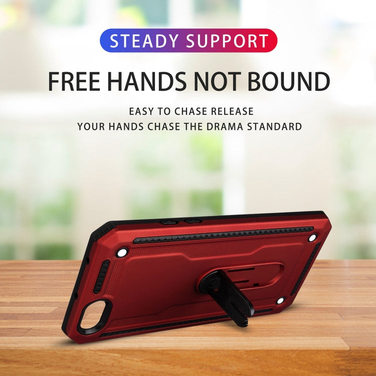 For OPPO A77 Shockproof PC + TPU Protective Case with 360 Degree Rotating Holder