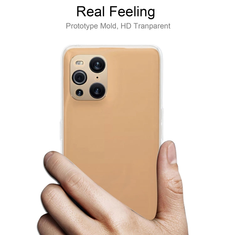 For OPPO Find X3 Pro 0.75mm Ultra-thin Transparent TPU Soft Protective Case(Transparent)