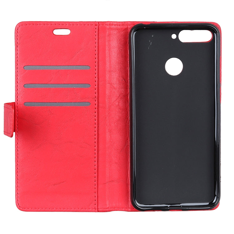 Copper Buckle Retro Crazy Horse Texture Horizontal Flip Leather Case for OPPO F9 (F9 Pro) / OPPO A7x, with Holder & Card Slots & Wallet