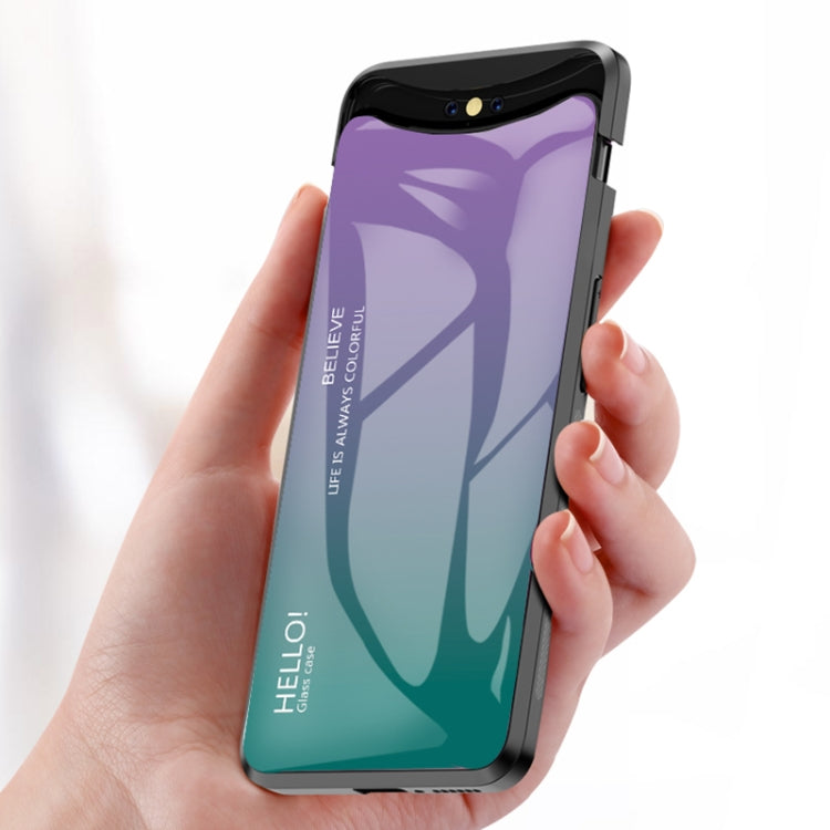 Gradient Color Glass Case for OPPO Find X