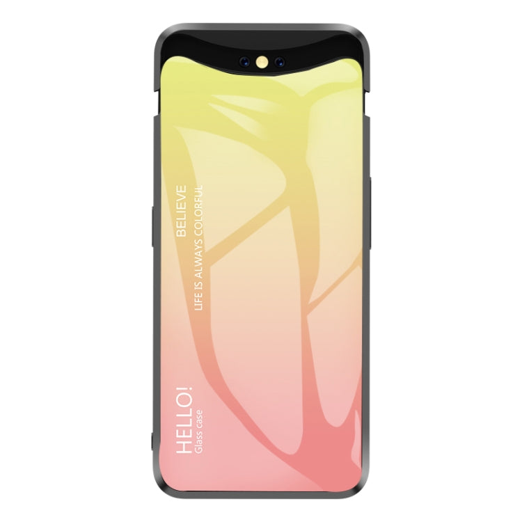 Gradient Color Glass Case for OPPO Find X