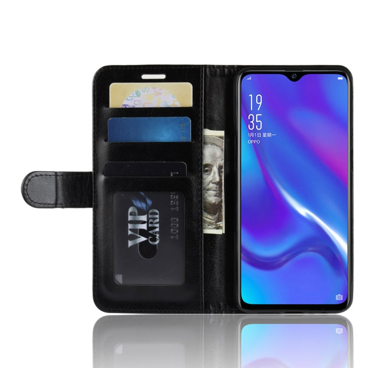 R64 Texture Single Fold Horizontal Flip Leather Case for OPPO K1, with Holder & Card Slots & Wallet