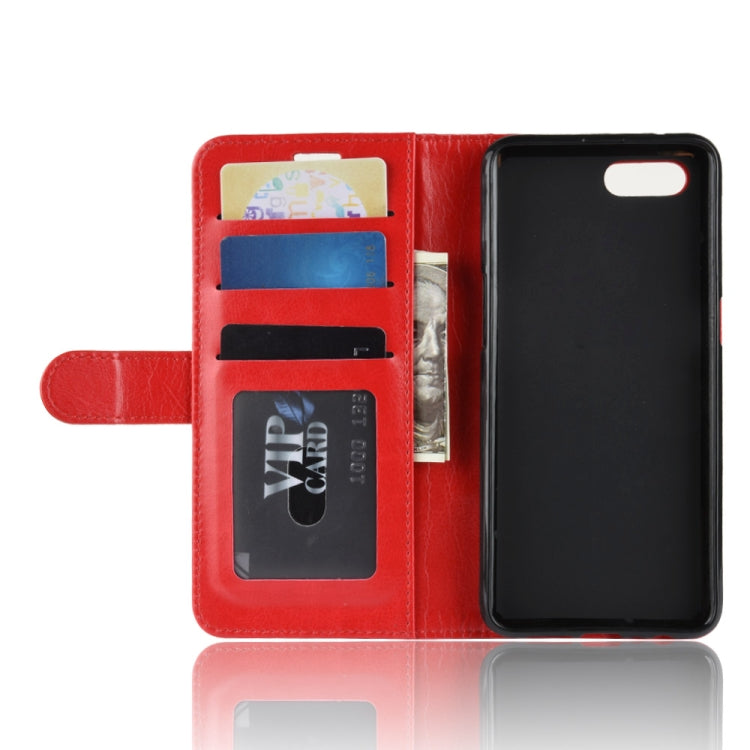 R64 Texture Single Fold Horizontal Flip Leather Case for OPPO K1, with Holder & Card Slots & Wallet