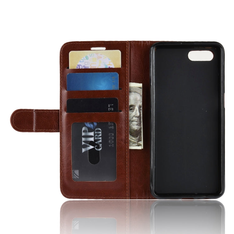 R64 Texture Single Fold Horizontal Flip Leather Case for OPPO K1, with Holder & Card Slots & Wallet