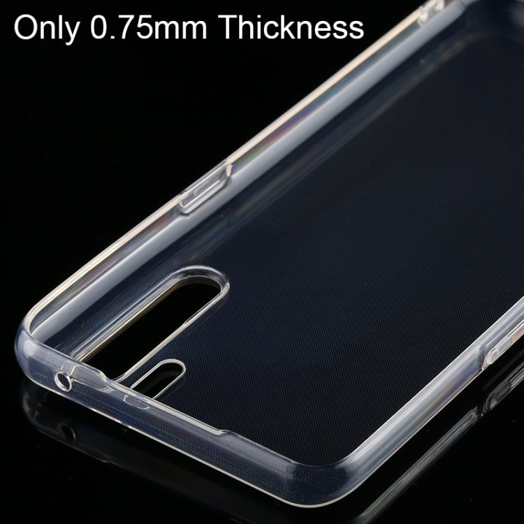 For OPPO A91 0.75mm Ultrathin Transparent TPU Soft Protective Case