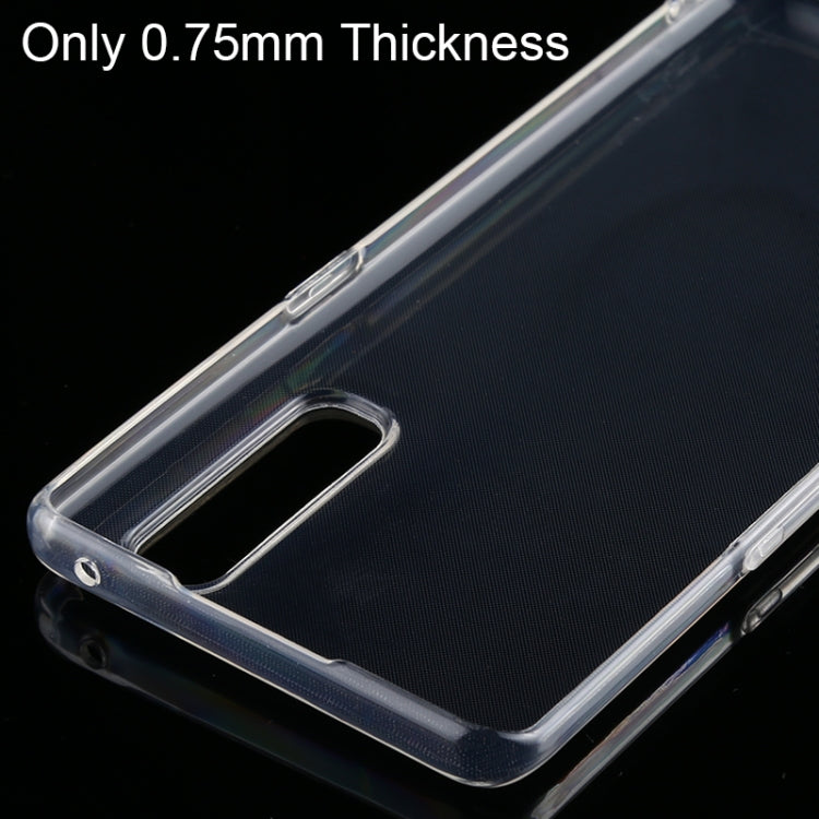 For OPPO Reno 3 Pro 0.75mm Ultrathin Transparent TPU Soft Protective Case