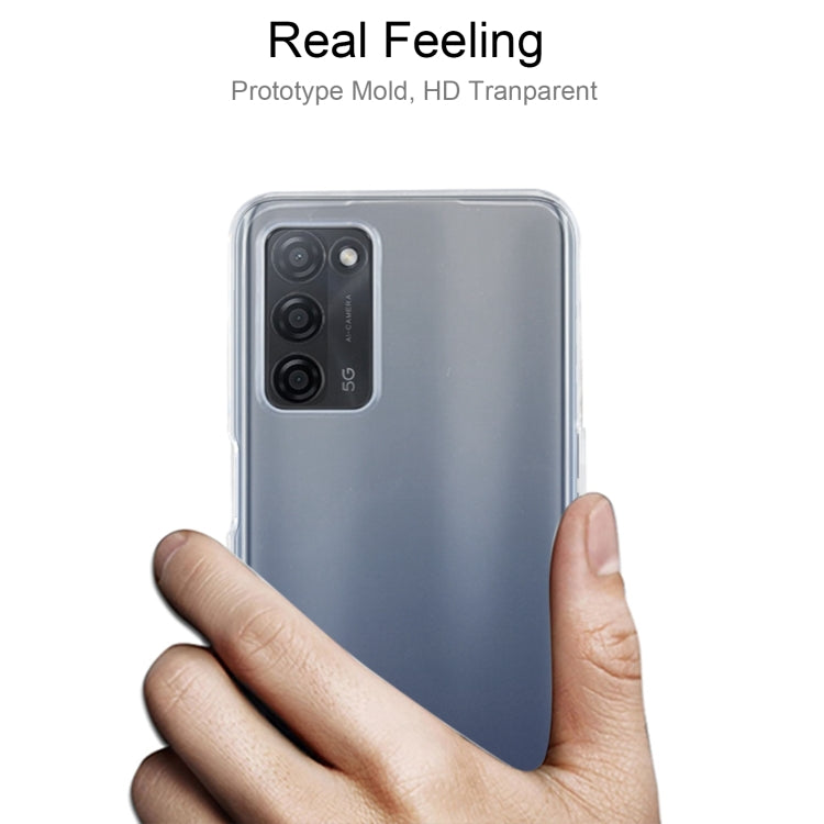For OPPO A55 5G 0.75mm Ultra-thin Transparent TPU Soft Protective Case (Transparent)