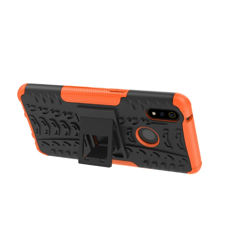 Shockproof  PC + TPU Tire Pattern Case for OPPO Realme 3 Pro, with Holder