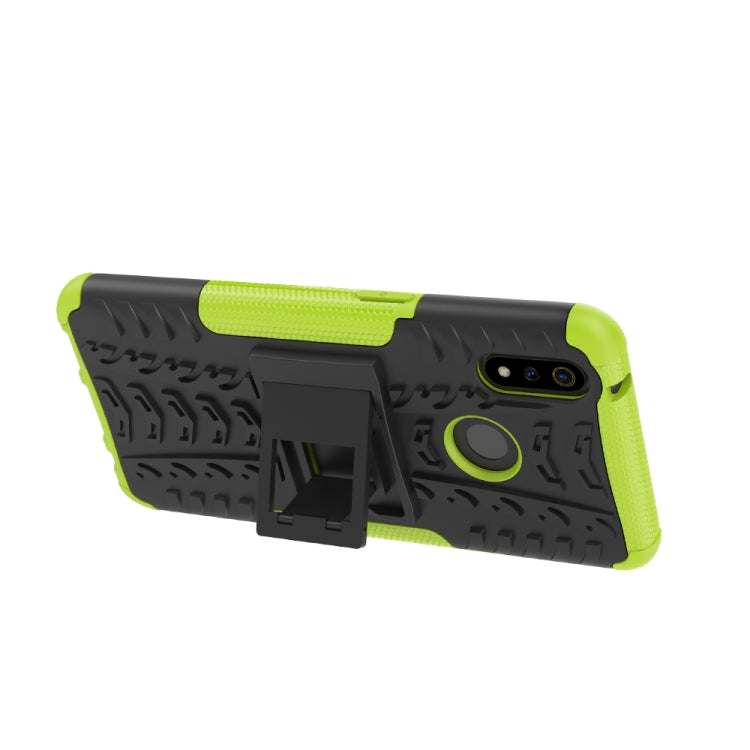 Shockproof  PC + TPU Tire Pattern Case for OPPO Realme 3 Pro, with Holder