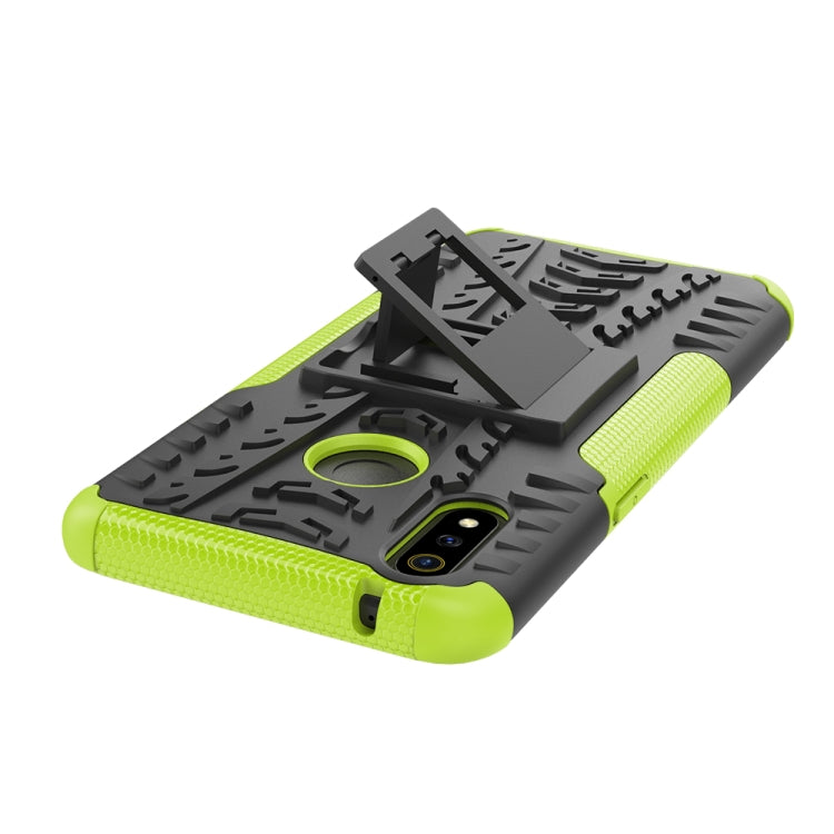 Shockproof  PC + TPU Tire Pattern Case for OPPO Realme 3 Pro, with Holder