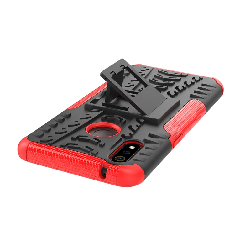 Shockproof  PC + TPU Tire Pattern Case for OPPO Realme 3 Pro, with Holder