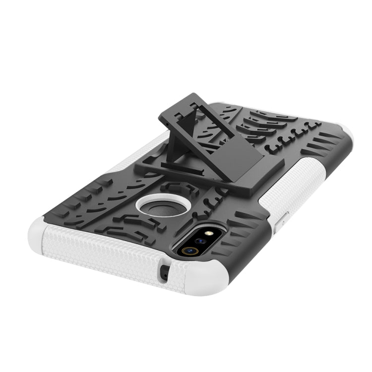 Shockproof  PC + TPU Tire Pattern Case for OPPO Realme 3 Pro, with Holder