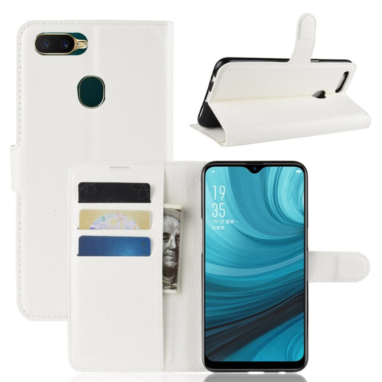 Litchi Texture Horizontal Flip Leather Case For OPPO A7 / A7X ,With Holder & Wallet & Card Slots