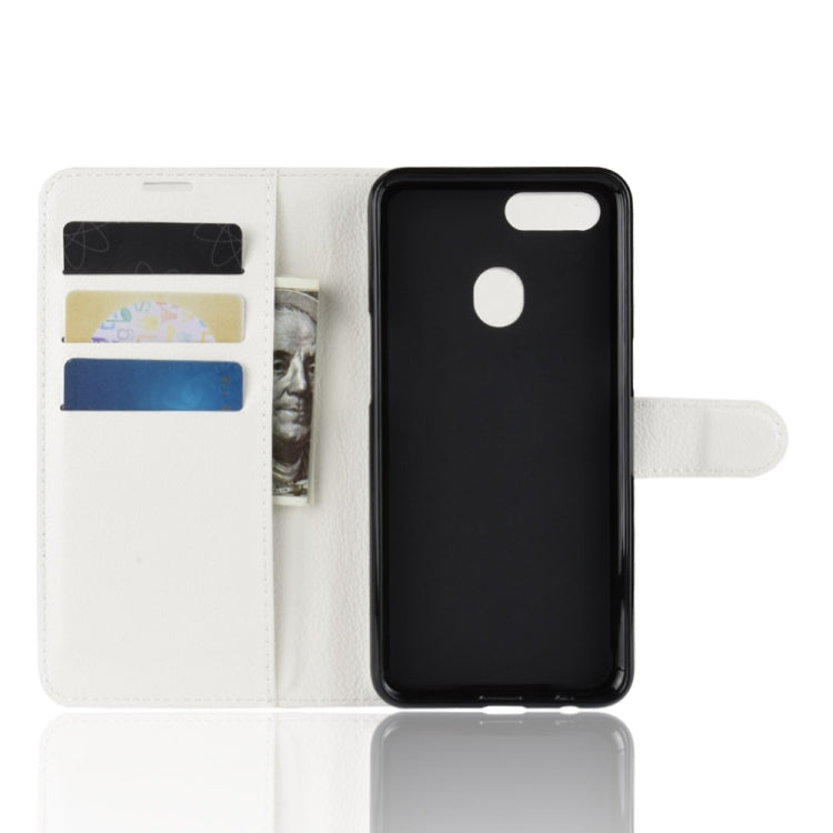 Litchi Texture Horizontal Flip Leather Case For OPPO A7 / A7X ,With Holder & Wallet & Card Slots