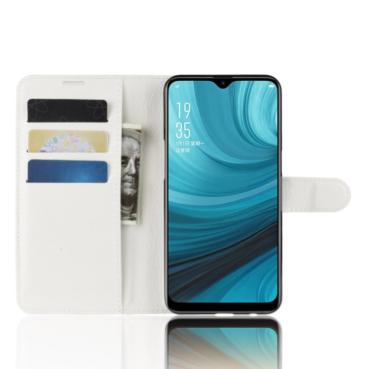 Litchi Texture Horizontal Flip Leather Case For OPPO A7 / A7X ,With Holder & Wallet & Card Slots